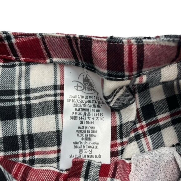 Disney Girls Plaid Mickey Mouse Nightgown Size 9-10 Years - Picture 5 of 6